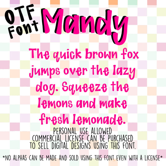 Mandy-Hand-Drawn Font