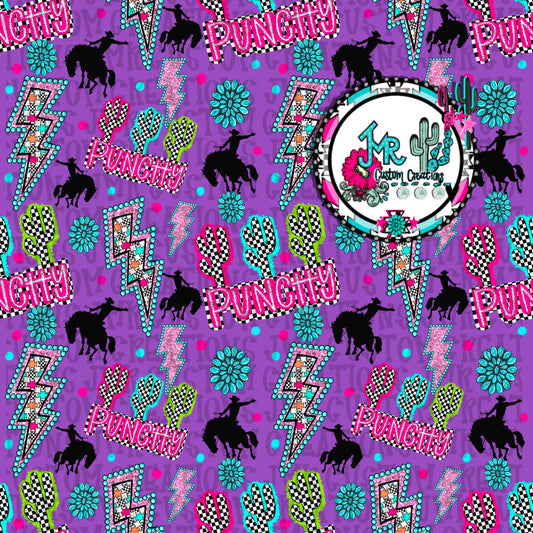 Western  Seamless Pattern DIGITAL DESIGN- purple