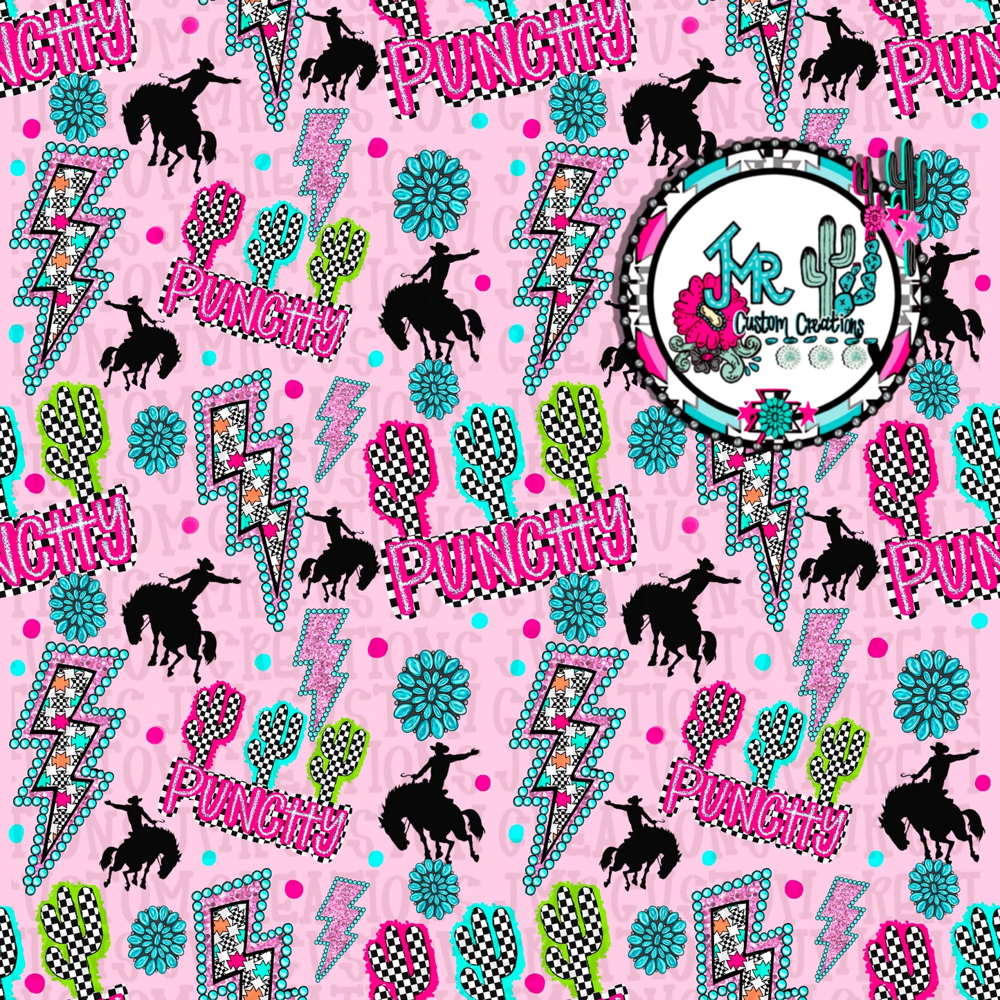 Western  Seamless Pattern DIGITAL DESIGN- pink