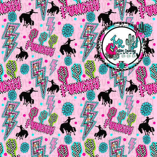 Western  Seamless Pattern DIGITAL DESIGN- pink