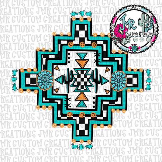 (Copy) Western Aztec Cactus DIGITAL DESIGN