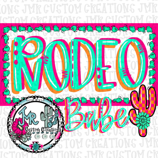 Rodeo Babe Western Cactus DIGITAL DESIGN