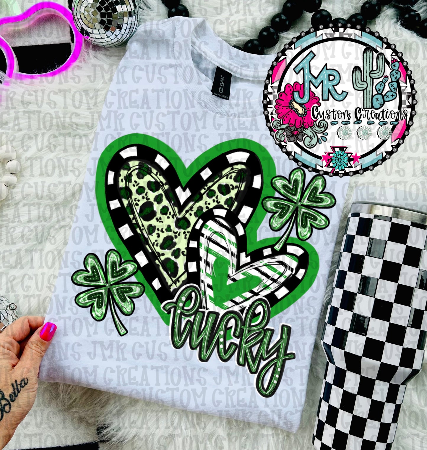 Lucky St. Patrick’s Day Hearts DIGITAL DESIGN