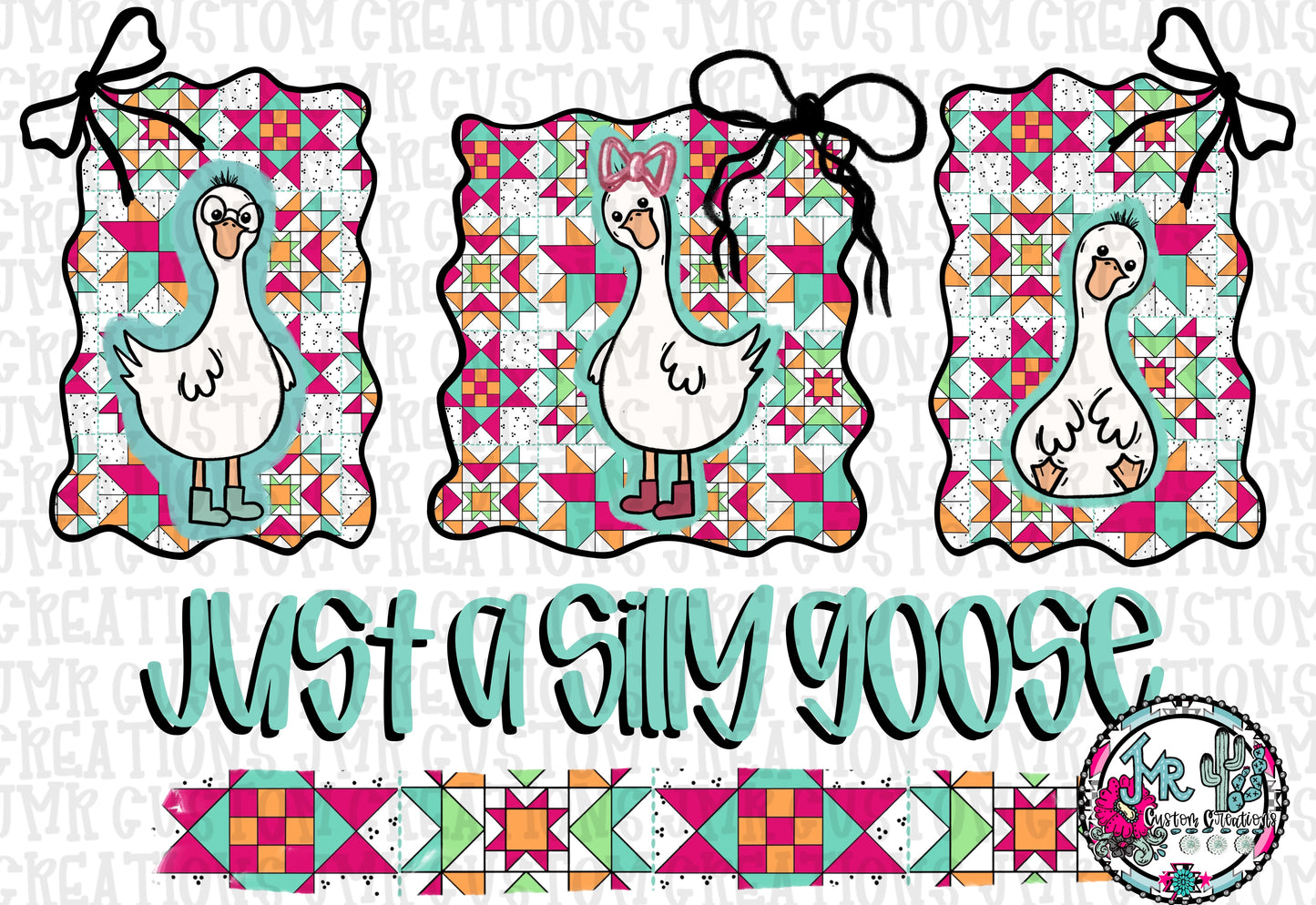 Silly Goose Vintage Quilted DIGITAL DESIGN