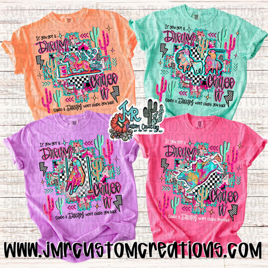 RODEO BUNDLE-If you got a dream chase it-all 11 PNG Designs with Commercial Print Release