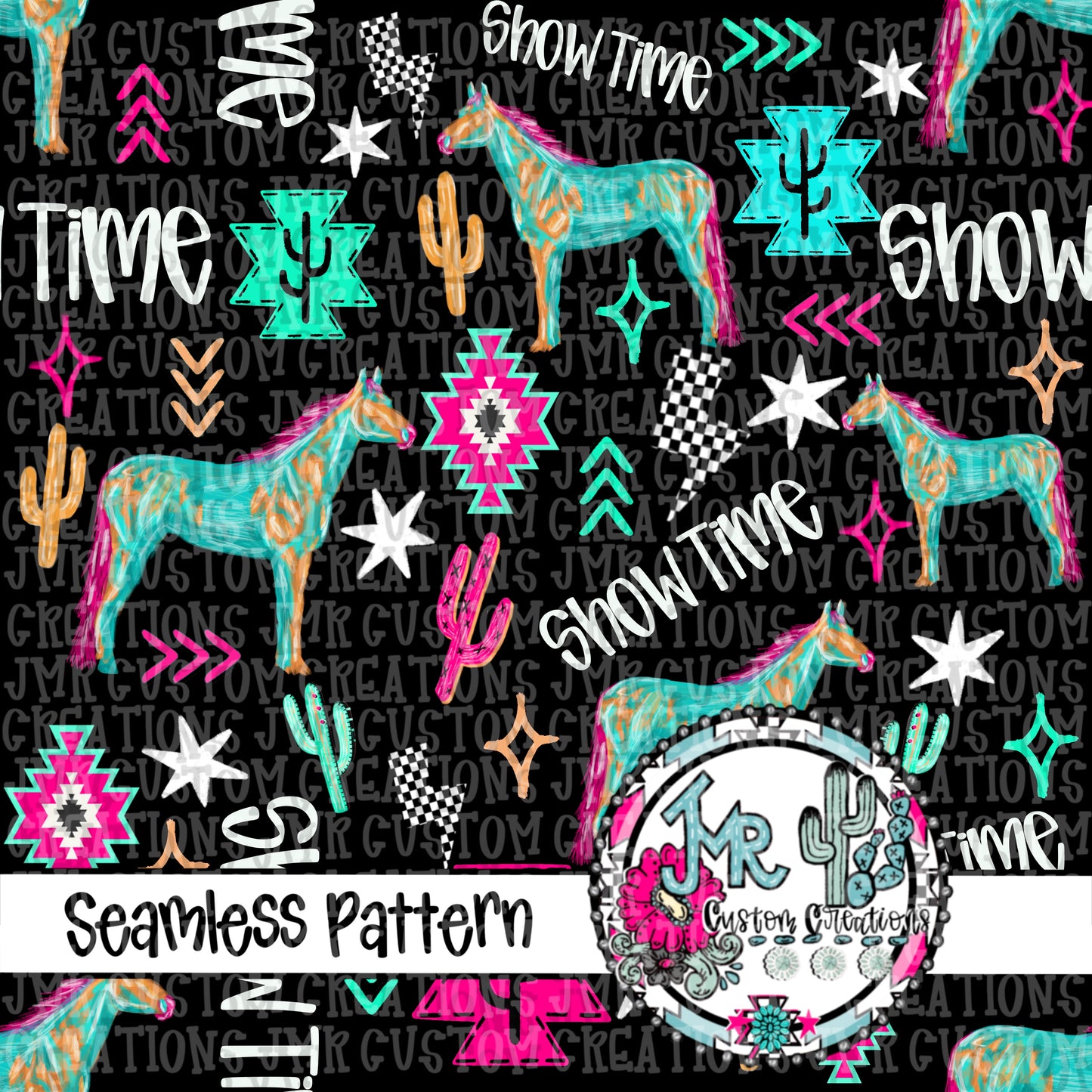 NEON SHOW ANIMAL SEAMLESS BUNDLE-all 6 Designs, Limited Commercial Release