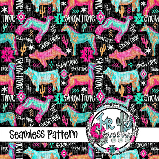 NEON SHOW ANIMAL SEAMLESS BUNDLE-all 6 Designs, Limited Commercial Release