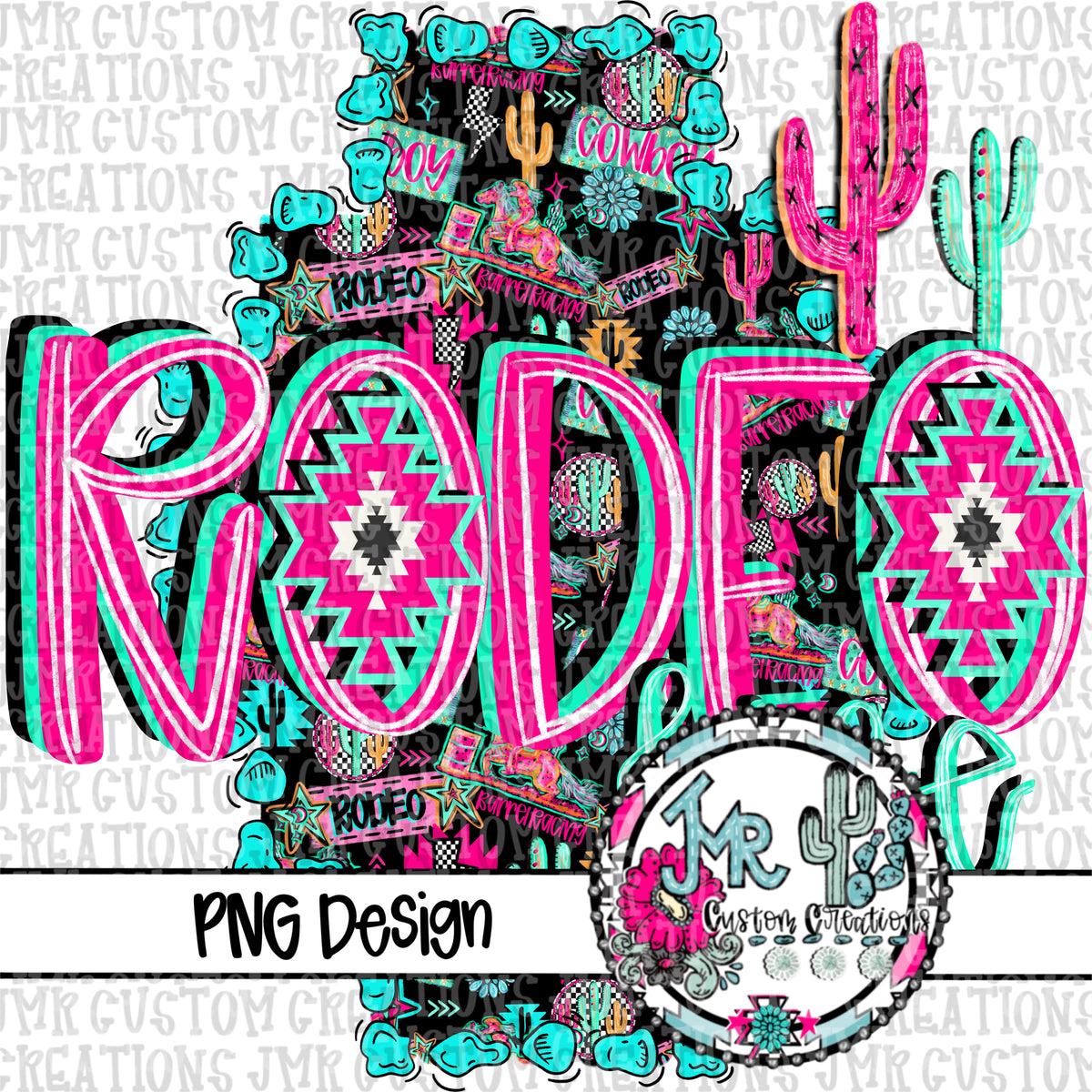 Neon Rodeo Shirt Design Rodeo Life Western Neon DIGITAL Design PNG – JMR CUSTOM CREATIONS