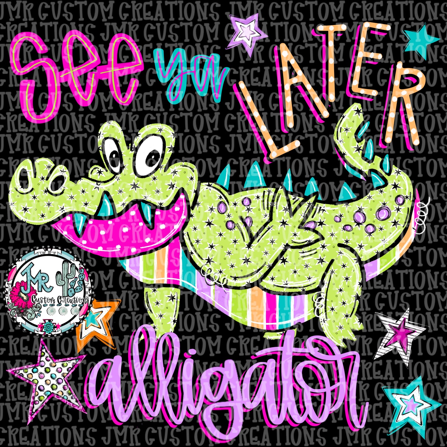 Later Gator- After While Crocodile DIGITAL Design PNG SET