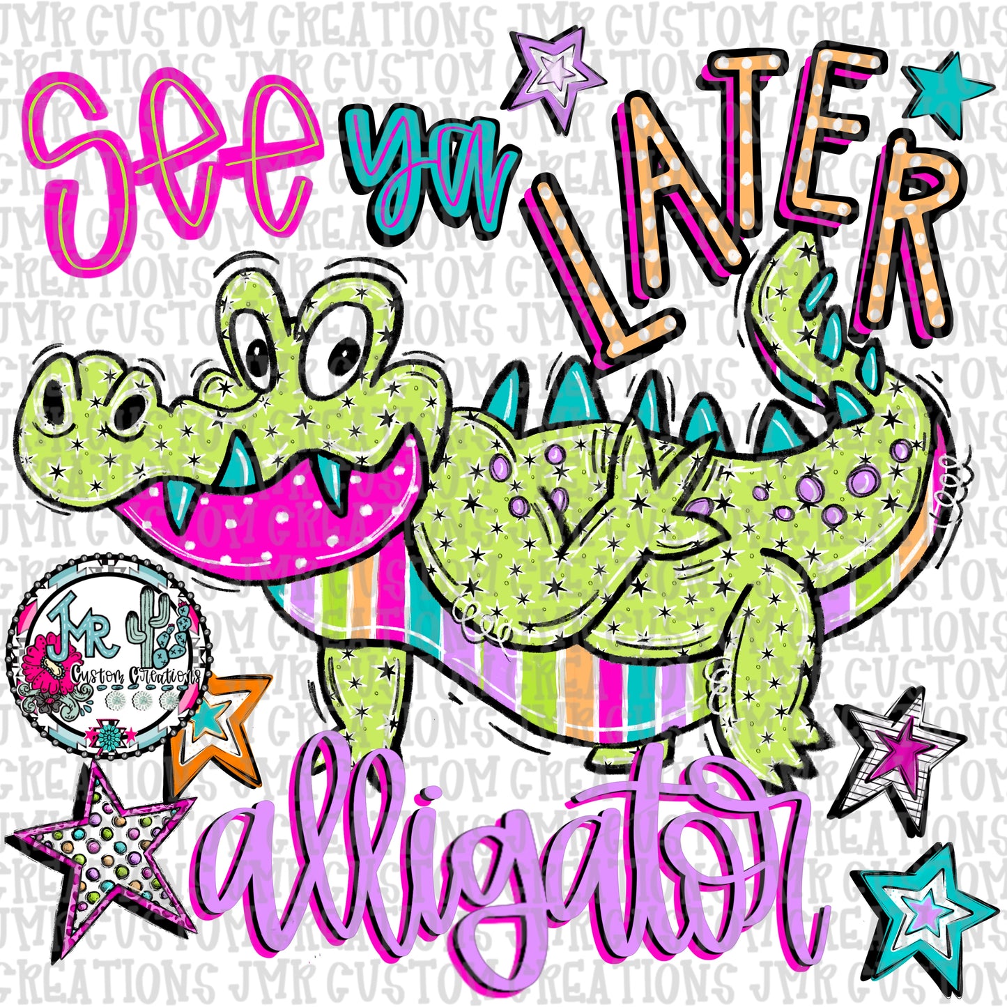 Later Gator- After While Crocodile DIGITAL Design PNG SET