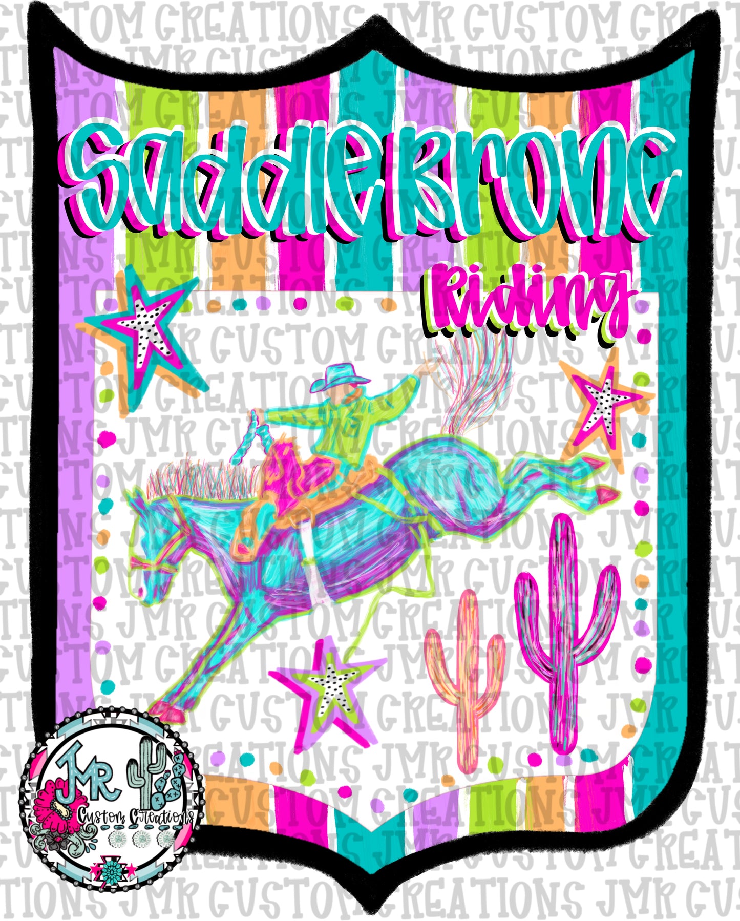 Saddle Bronc Riding Western Rodeo Back Number  PNG  DIGITAL DESIGN