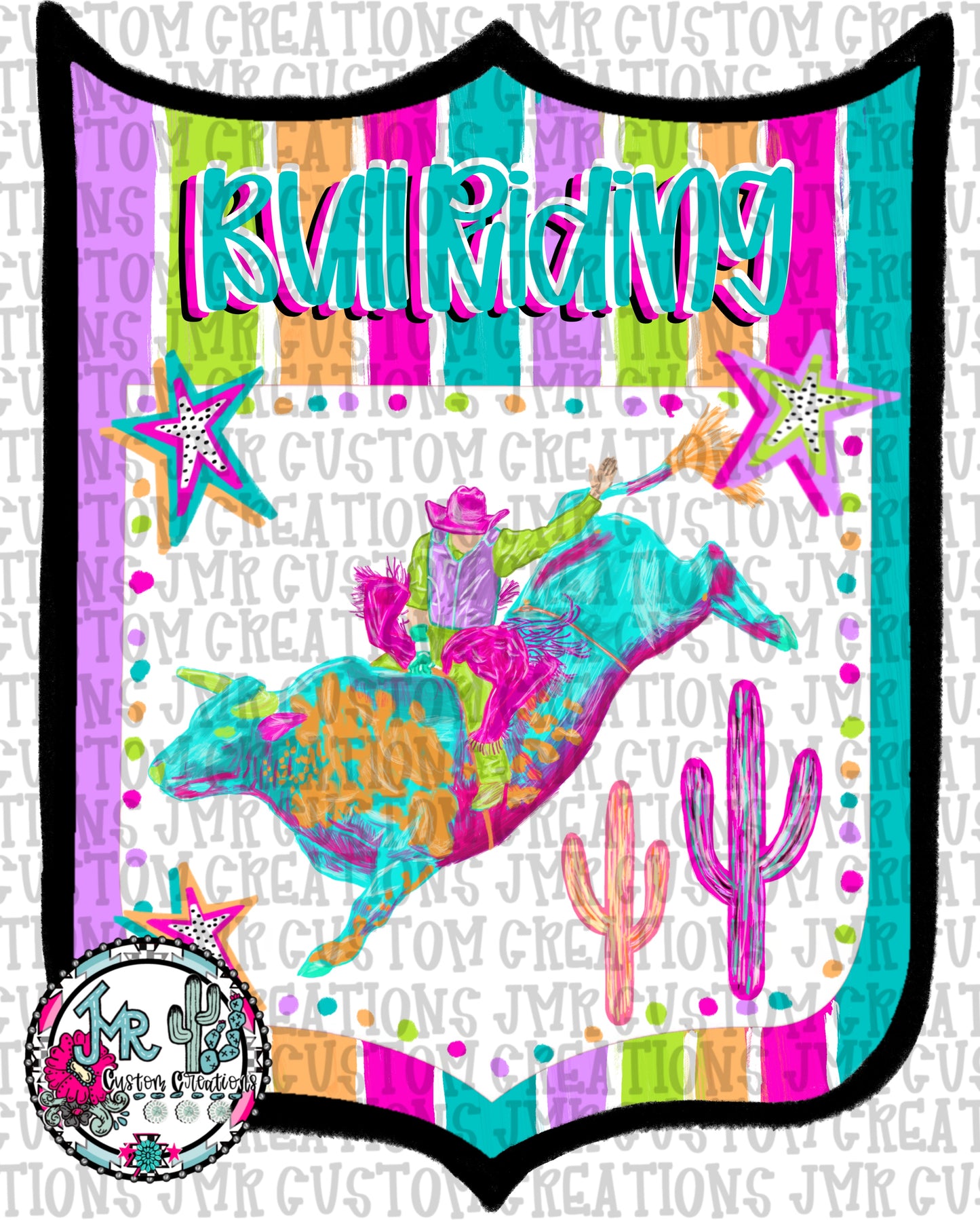 Bull Riding Western Rodeo Back Number  PNG  DIGITAL DESIGN