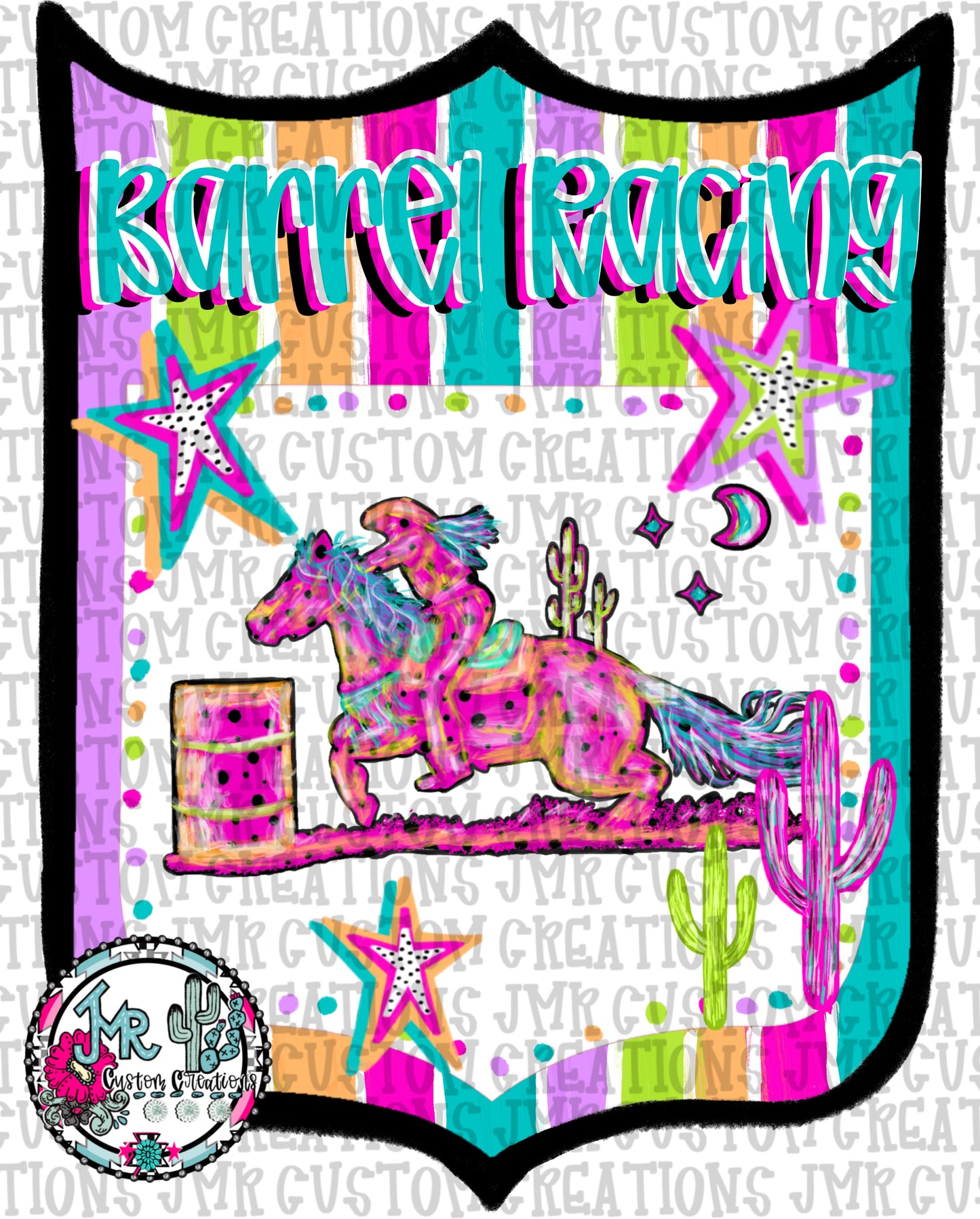 Barrel Racing Western Rodeo Back Number  PNG  DIGITAL DESIGN