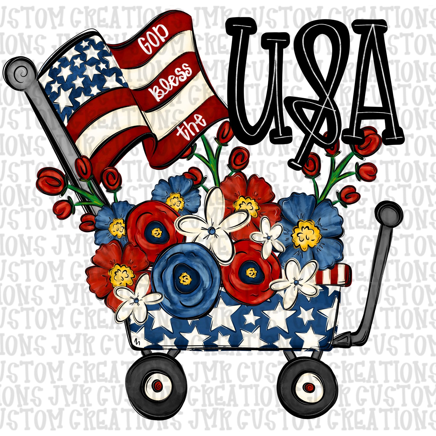 USA America 4th of July  Patriotic PNG  DIGITAL DESIGN