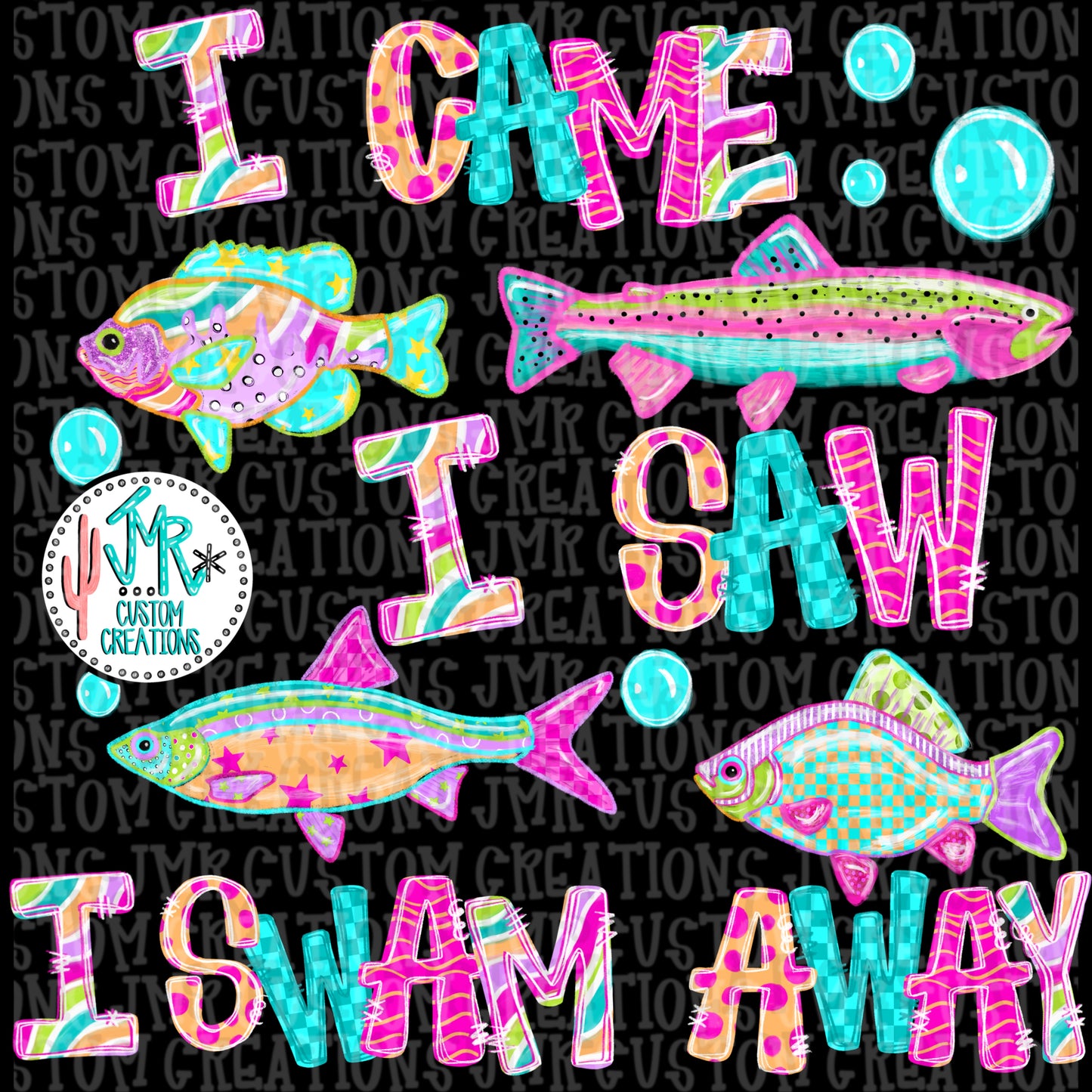 Swim Away DIGITAL Design PNG