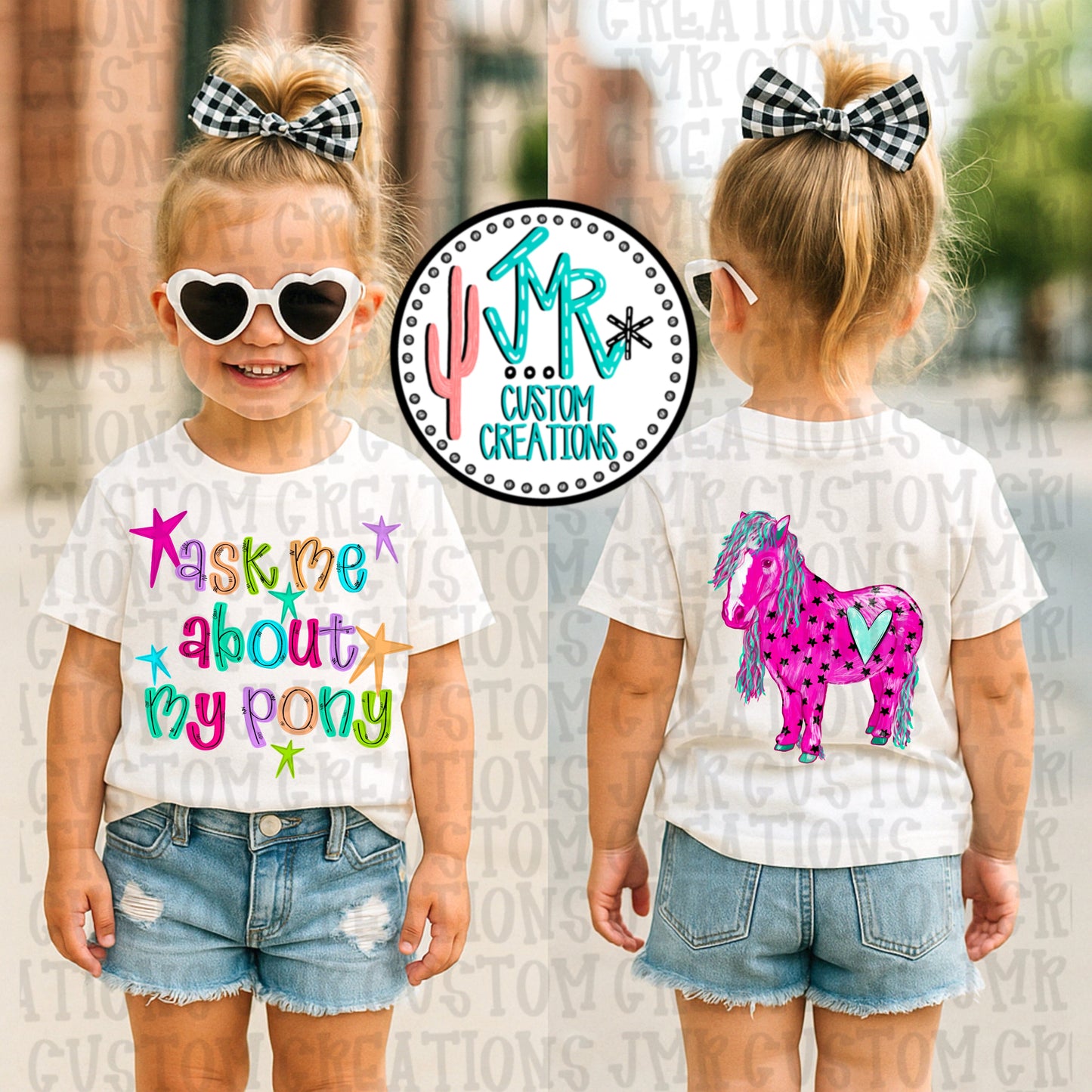 Ask Me About My Pony DIGITAL Design PNG