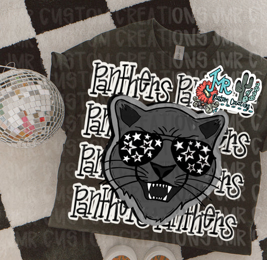 PANTHERS Mascot School Spirit Digital Design