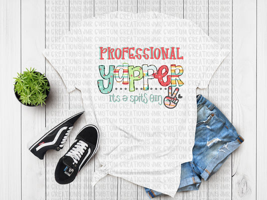 Professional Yapper- It’s a Speech Thing T-Shirt-color 1