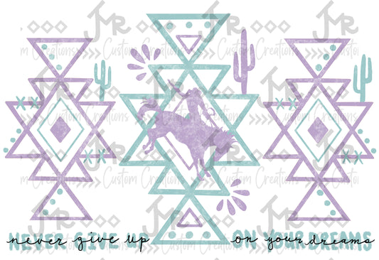 Bucking Horse Aztec-purple