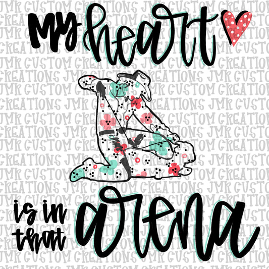 Rodeo-Heart is in that arena- Goat Tying DIGITAL Design