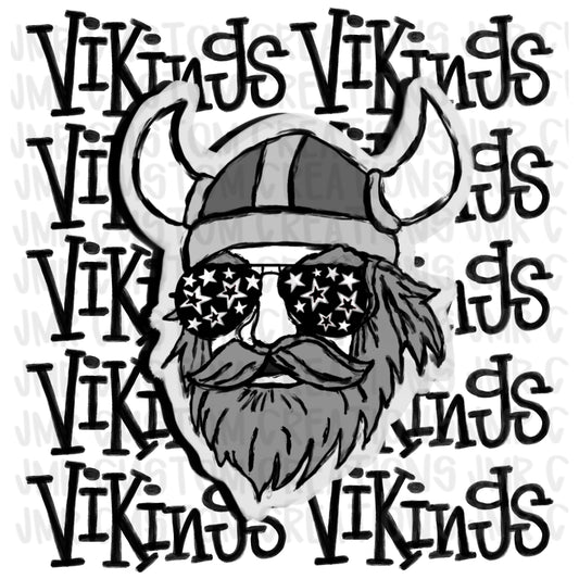 VIKINGS Mascot School Spirit Digital Design