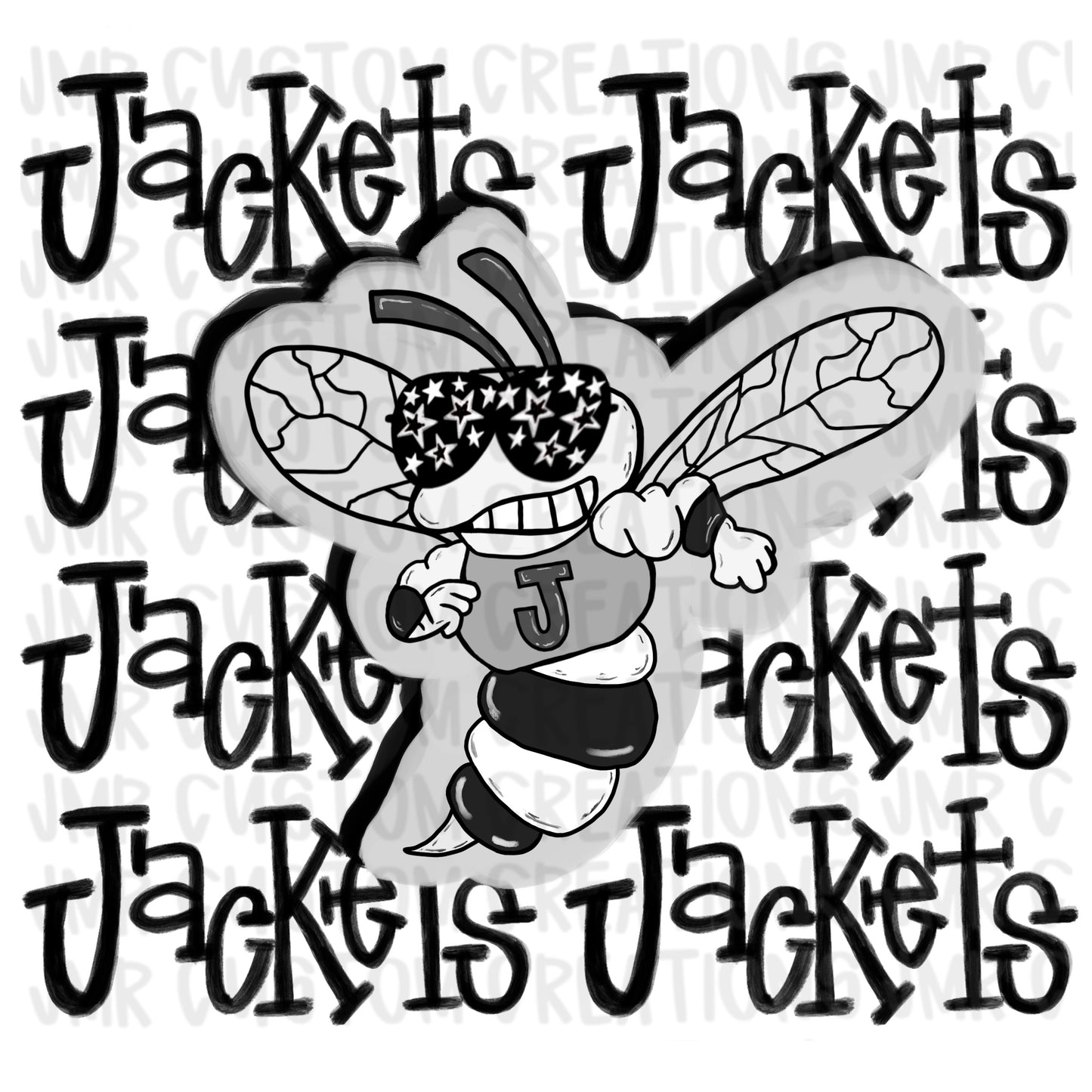 JACKETS Mascot School Spirit Digital Design